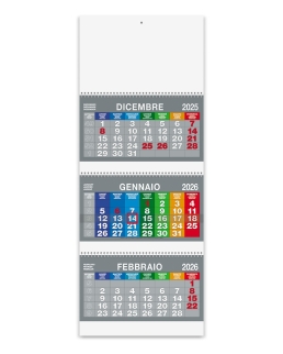 Calendario trittico Spiral Color