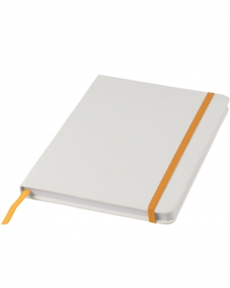 Notebook A5 Spectrum bianco con elastico colorato