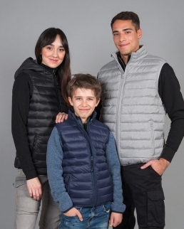 Gilet bambino in nylon 20D morbido e lucido Brest boy