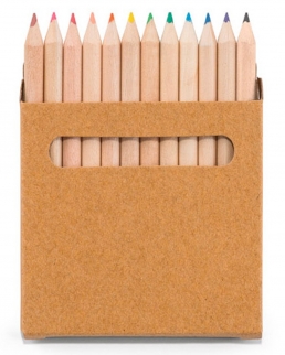 Scatola con 12 matite colorate