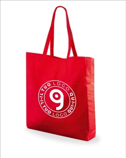 Shopper in cotone con soffietto Amaebi