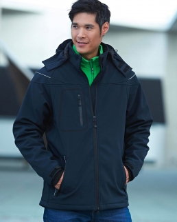 Giacca invernale idrorepellente e antivento in softshell