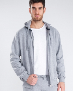 Felpa con cappuccio full zip