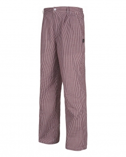 Pantaloni con quadretti con elastico in vita