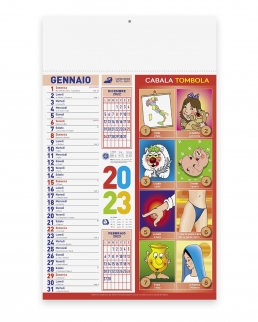 Calendario mensile Cabala