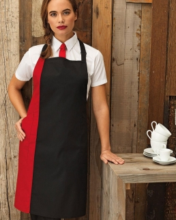 Contrast Bib Apron