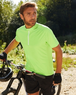 T shirt uomo biking mezza zip