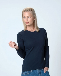 T-shirt donna Basic maniche lunghe