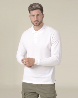 Polo regular uomo maniche lunghe