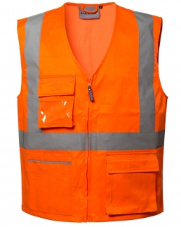 Gilet Lucentec con porta badge e tasche Classe 2