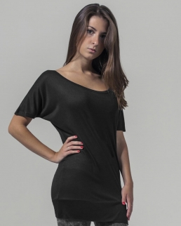 T-shirt donna Scollo ampio elasticizzata