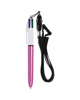 Penna a sfera 4 Colours Shine Lanyard