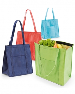 Shopper termica in TNT chiusura con velcro 32 x 35 x 17 cm