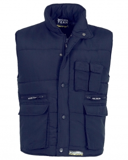 Gilet imbottito multitasche con porta cellulare