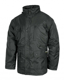 Parka imbottito impermeabile con elastico in vita