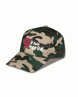 Cappellino golf 5 pannelli mimetico