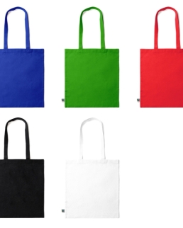 Borsa shopper colorata in 100% cotone equosolidale