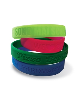 Braccialetti silicone con logo scavato BRACELET