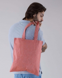 Shopper cotone riciclato personalizzate con manici lunghi 67 cm