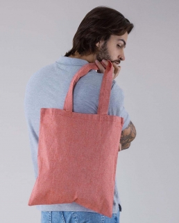 Shopper cotone riciclato personalizzate con manici lunghi 67 cm