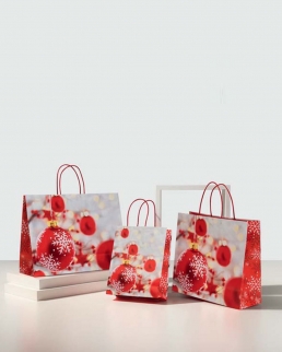 Shopper Natale Bordo Risvoltato 22