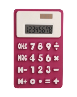 Calcolatrice 8 cifre in gomma e plastica