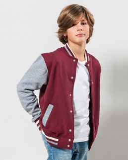 Jacket bomber bambino bicolore