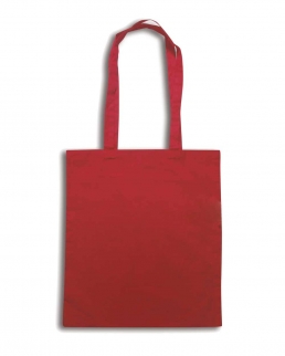 Borsa shopping in cotone manici lunghi