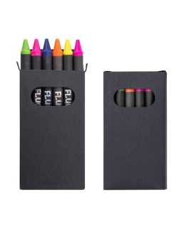 Set 6 pastelli a cera fluor Lumyni