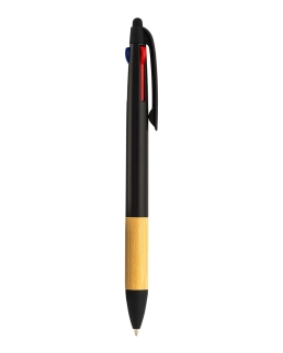 Penna a scatto in plastica con 3 refills