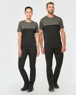 T-shirt unisex bicolore maniche corte