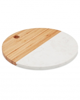 Tagliere da portata in marmo e bamboo Hannsu