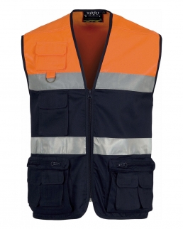 Gilet con chiusura a cerniera di nylon