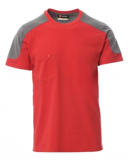 T-shirt bicolore con taschino Corporate