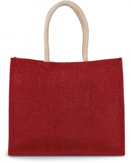 Shopper mare in juta chiusura con velcro 42 x 36 x 15 cm