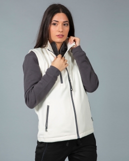 Gilet in soft shell a due strati impermeabile Tarvisio Lady