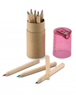 Set 12 matite colorate in astuccio