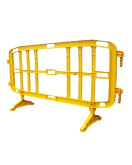 Transenna stradale in plastica gialla