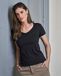 T-shirt donna scollo a V Luxury