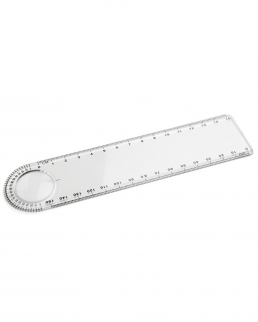 Righello con lente d'ingrandimento
