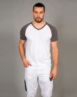 T-shirt con maniche a contrasto Raffaello