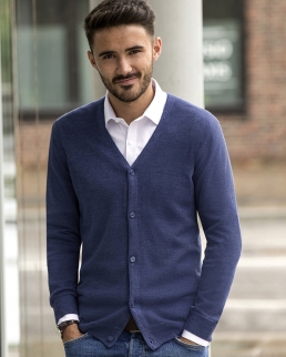 Men's V-Neck Knitted Cardigan