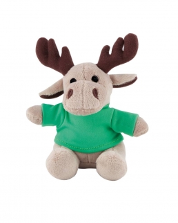 Peluche renna con t-shirt personalizzabile