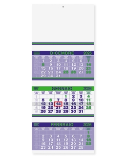 Calendario Trittico Trimestrale