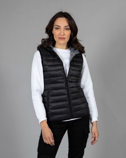 Gilet da donna in nylon morbido e lucido Brest lady