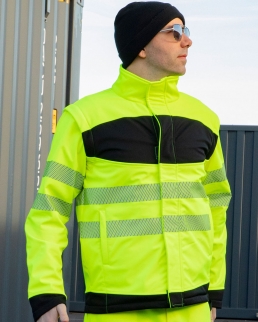 Giacca softshell alta visibilità