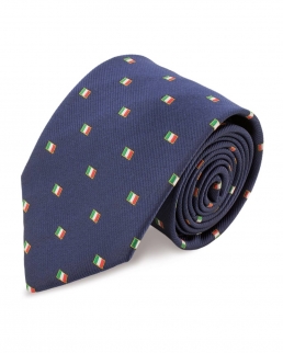 Cravatta con bandiera dell'Italia