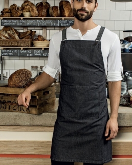 Cross Back Barista Bib Apron