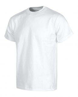 T-shirt bianca da lavoro in cotone