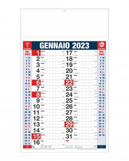 Calendario Olandese Quadrettato